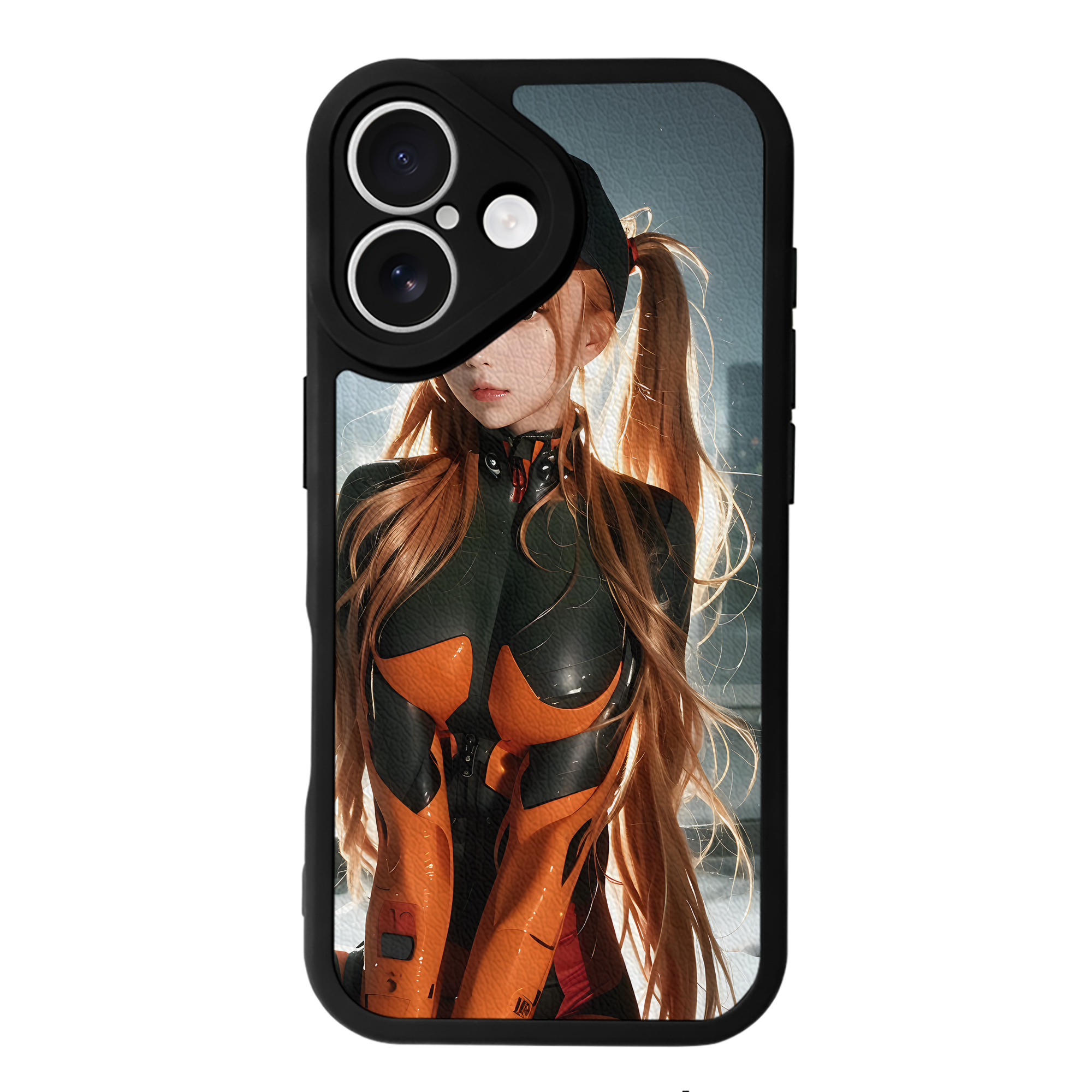 （画像用） EVA 新世紀エヴァンゲリオン 【iPhone 16シリーズ対応】シリコンスマホケース（レザー調） 材質：シリコン